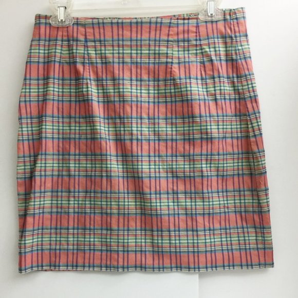 Rebecca Moses 101 Pencil Skirt Plaid Vntg 90s 12 - Picture 4 of 9